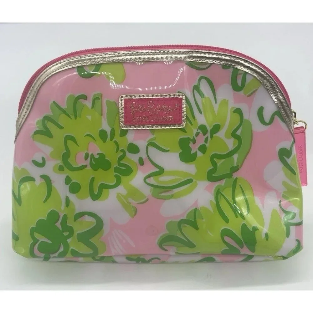 Estee Lauder Floral Cosmetic Makeup Bag by‎ Lilly Pulitzer Pouch Tote Designer